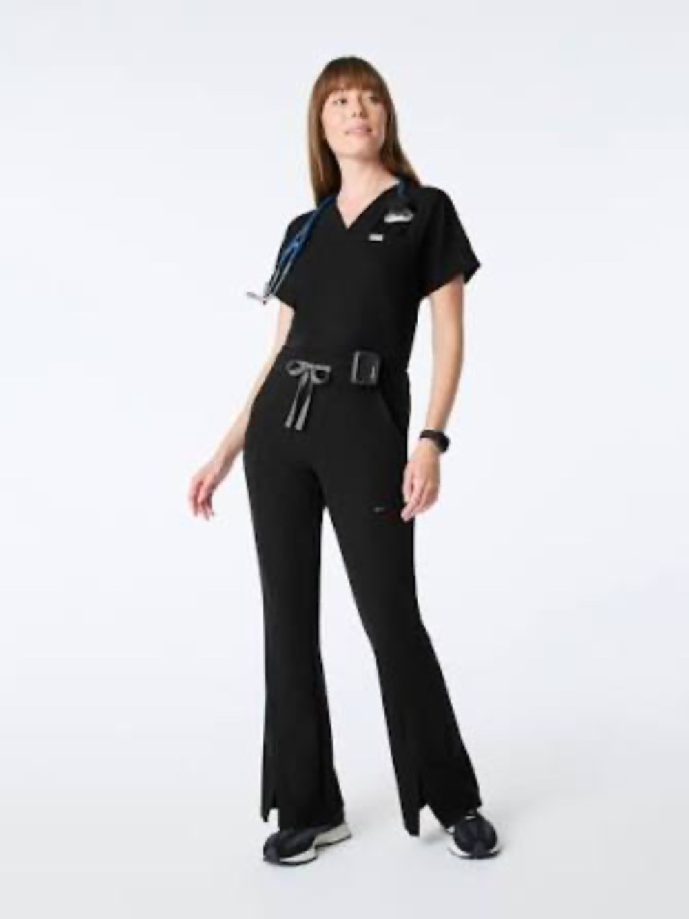 NEW NWT its Black High-Rise Montal Flare - Scrub Pant